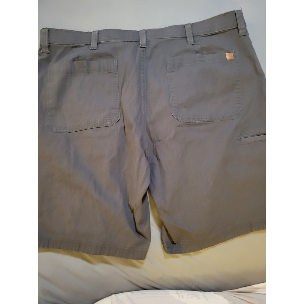 Weatherproof Ripstop Shorts Men's 38 Dark Gray Flat Front Cotton Blend - Picture 3 of 7